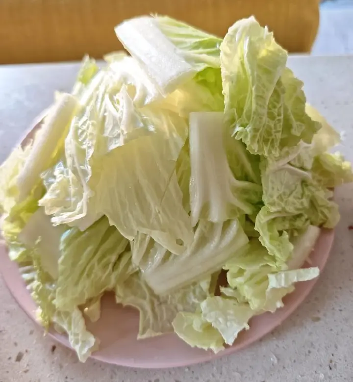 白菜炒木耳 第 2 步