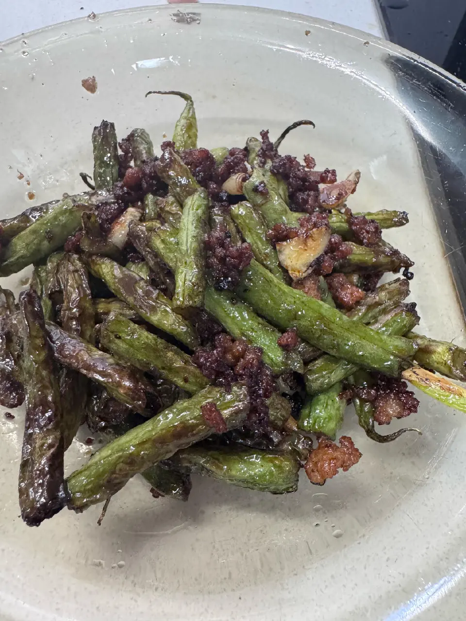 干煸豆角成品图