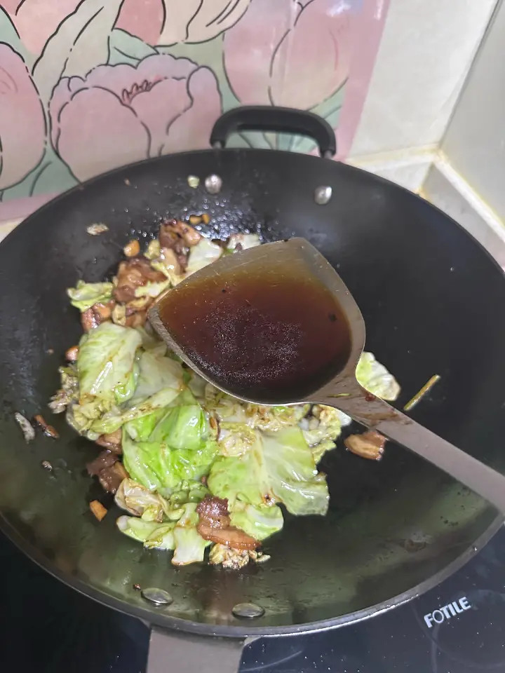 包菜炒肉片 第 16 步