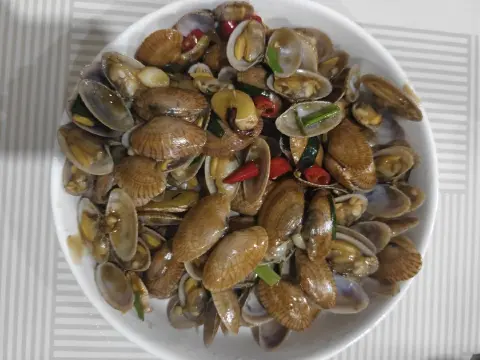 爆炒花甲