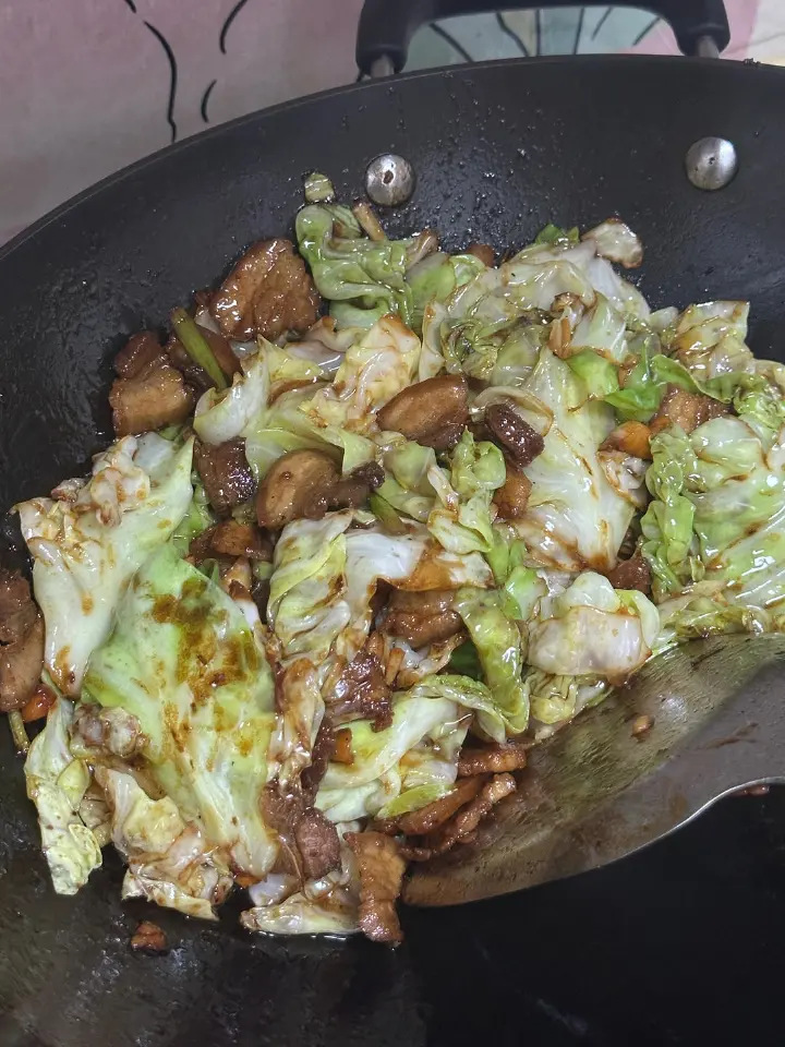 包菜炒肉片 第 17 步