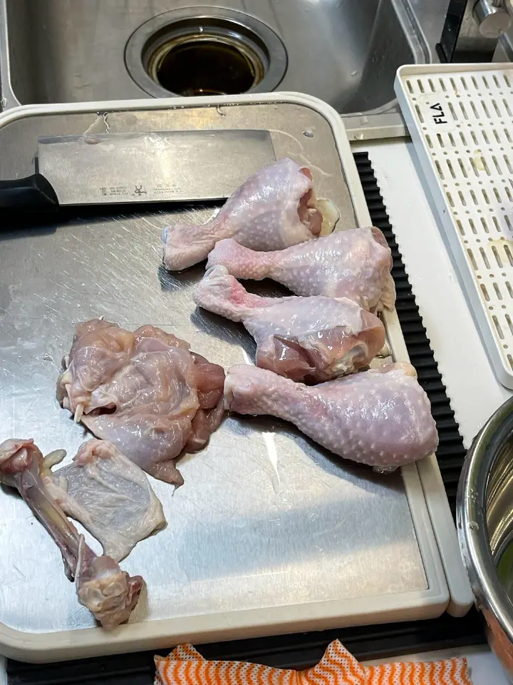 黄油焖鸡腿肉 第 1 步