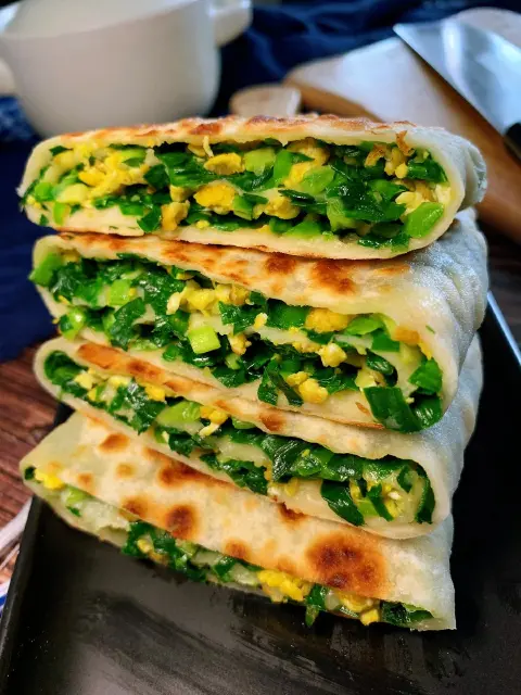 韭菜鸡蛋合子