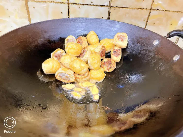 豆腐泡酿肉 第 3 步