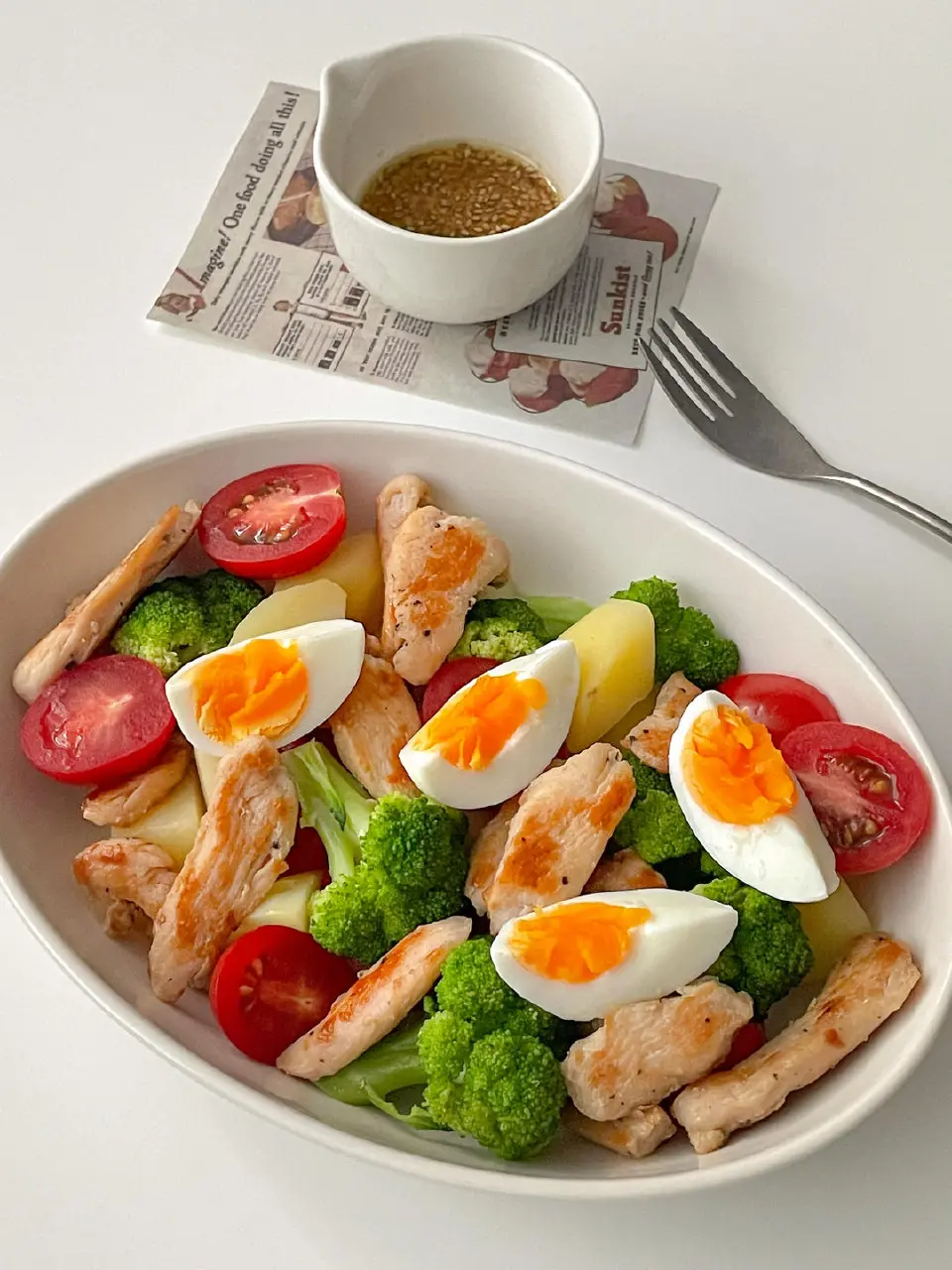 土豆鸡胸肉沙拉成品图