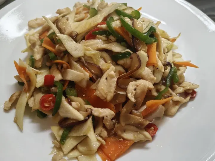 茭白炒鸡胸肉 第 11 步