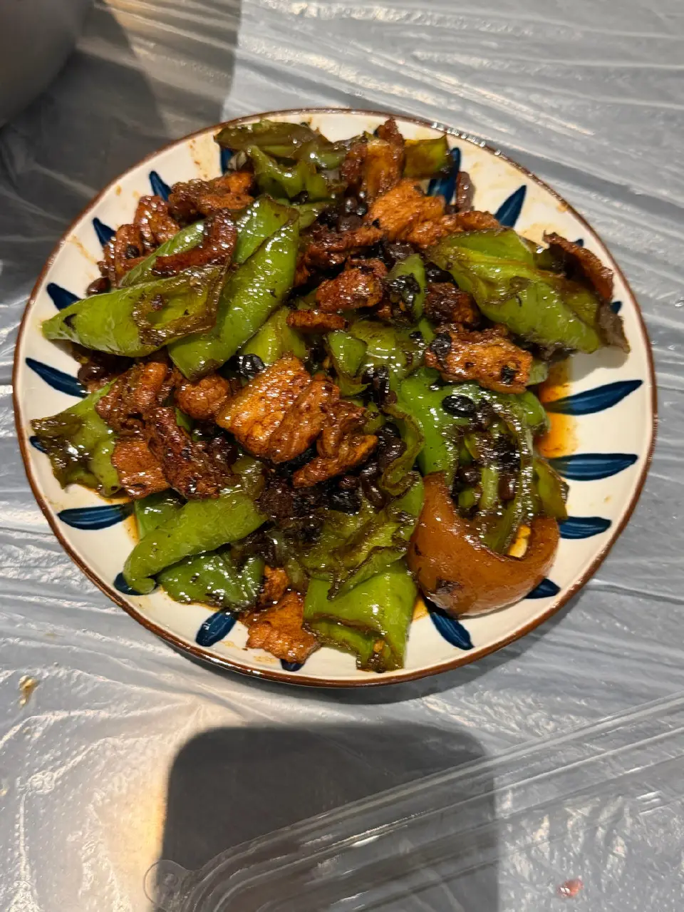 辣椒炒肉成品图