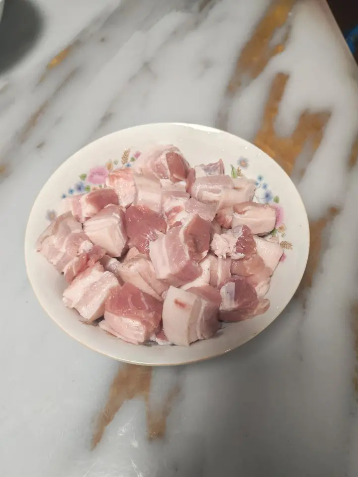 春笋烧肉 第 2 步