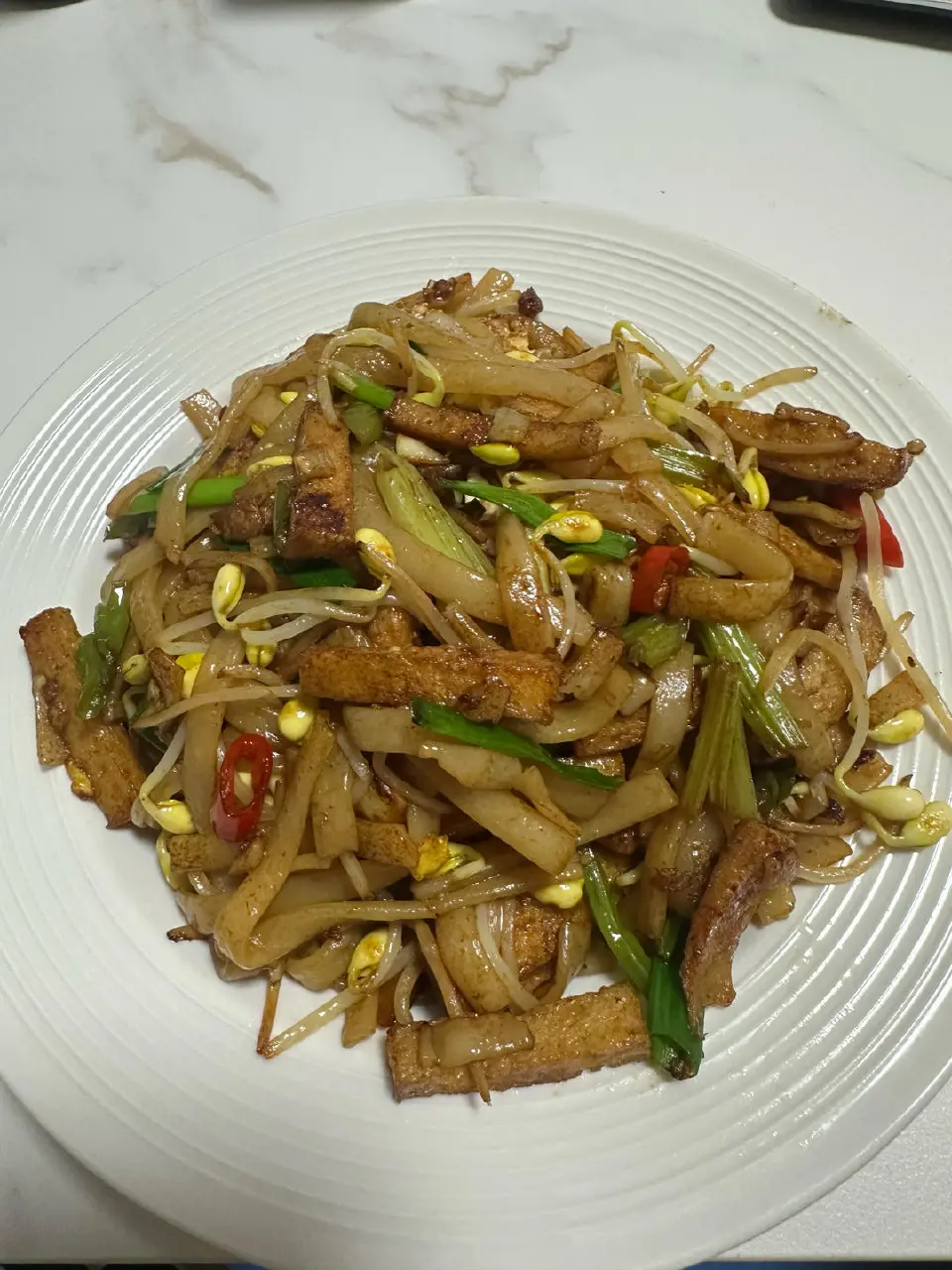 潮州鱼条炒河粉成品图