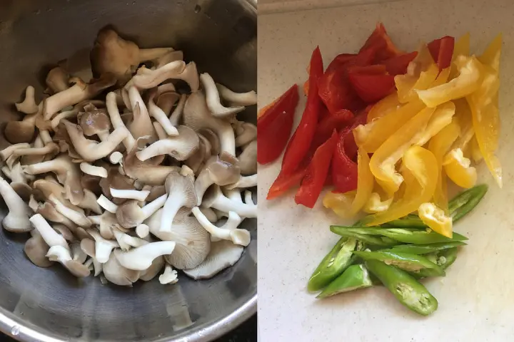 瘦肉炒蘑菇 第 1 步