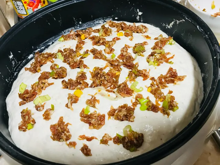 懒人葱肉发面饼 第 3 步