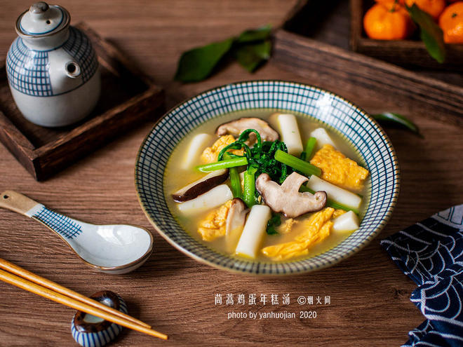 白菜肉丝年糕汤 第 2 步
