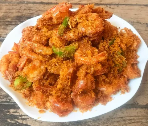 避风塘炒虾