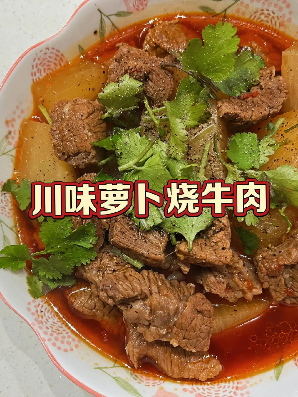 萝卜烧牛肉成品图