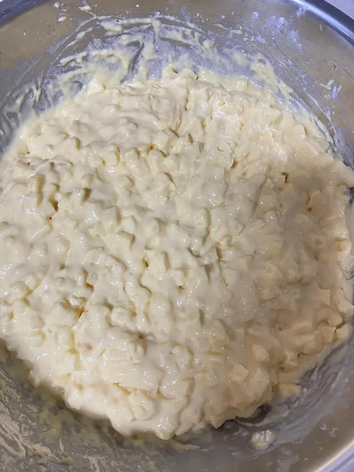 苹果鸡蛋牛奶饼 第 4 步