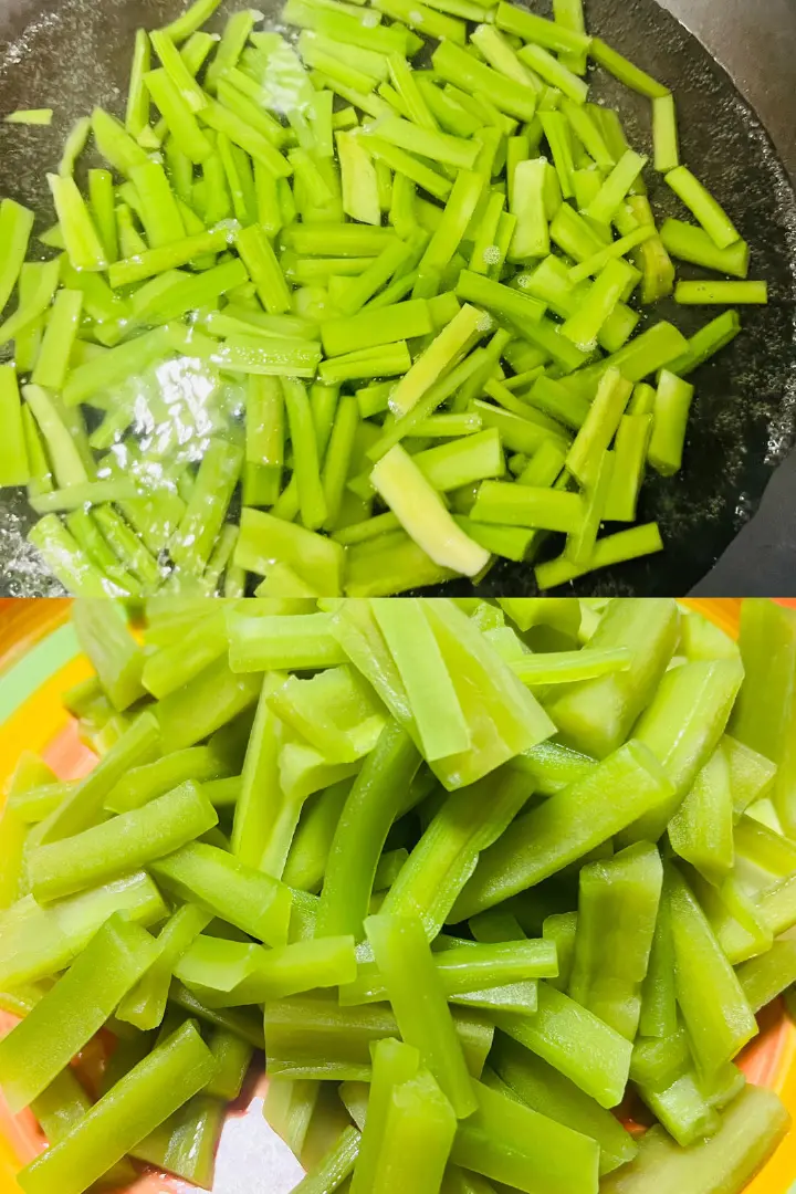 凉拌贡菜 第 2 步