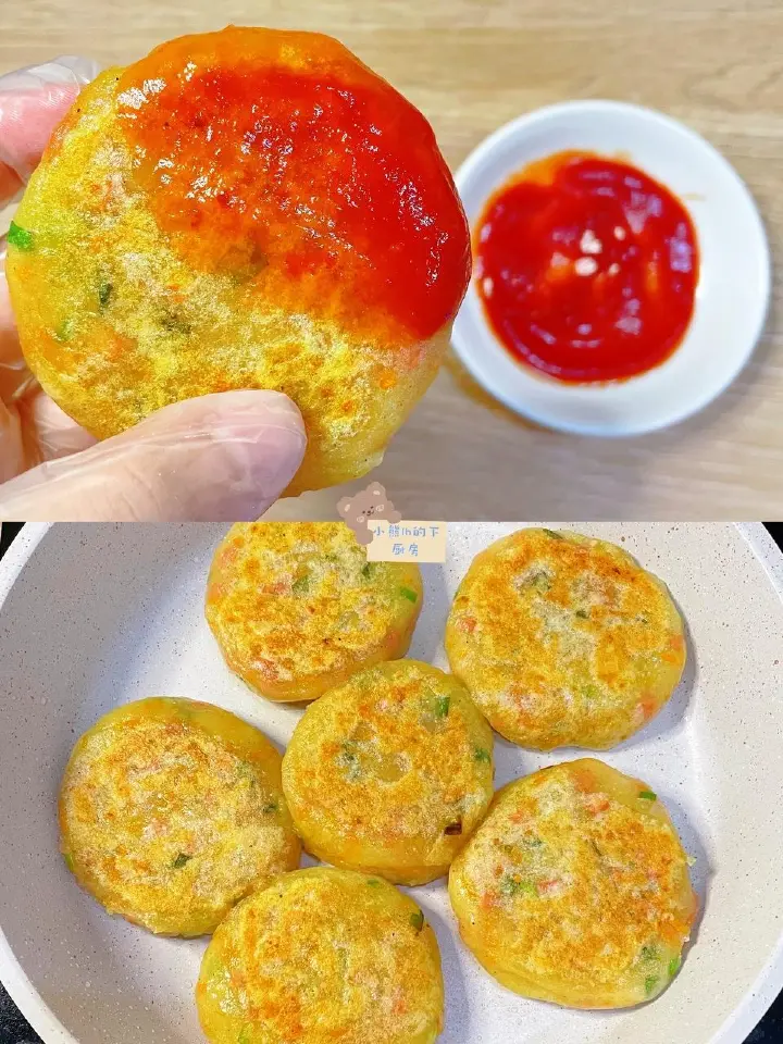 土豆胡萝卜早餐饼 第 6 步