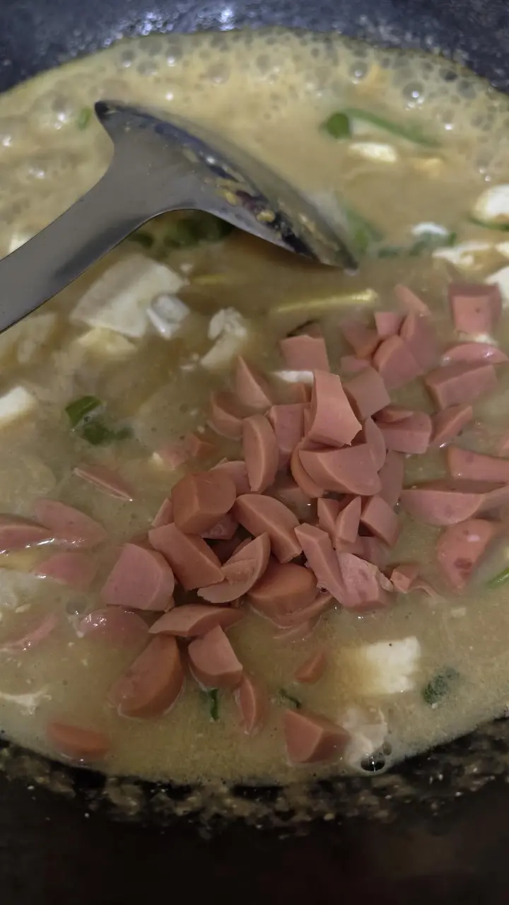 咸蛋黄烧豆腐 第 13 步