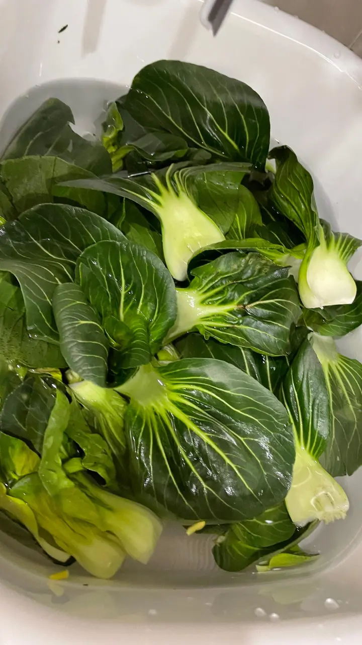 霜打青菜风肉菜饭 第 5 步