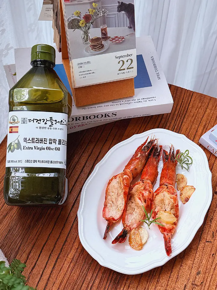 蒜香橄榄油煎虾 第 3 步