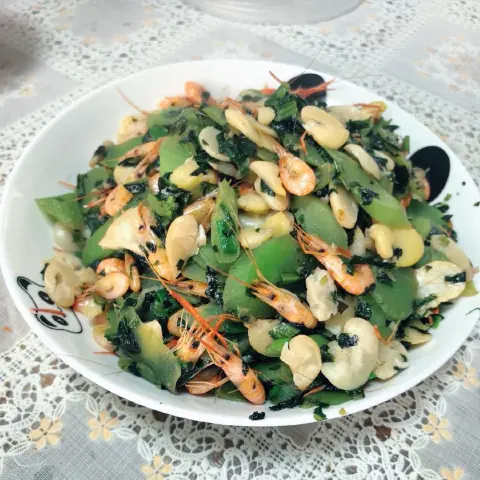 莴笋豆瓣炒小虾