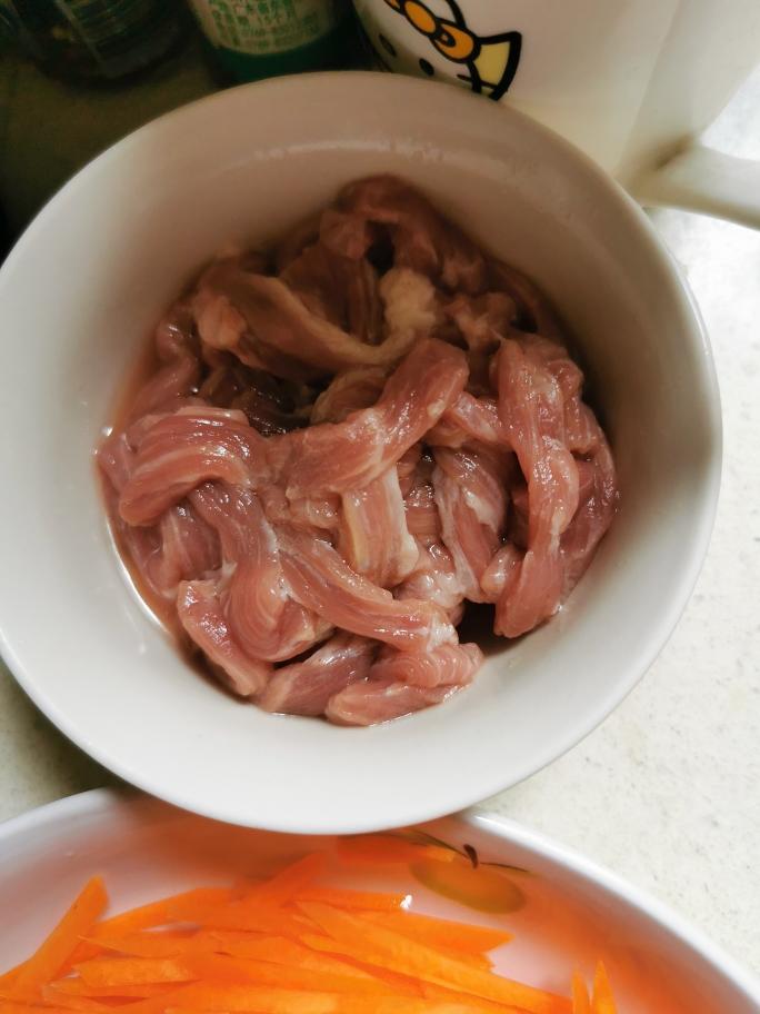 茭白肉丝小炒 第 4 步