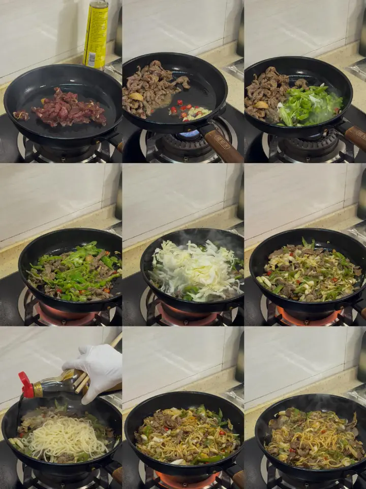 包菜牛肉拌面 第 2 步