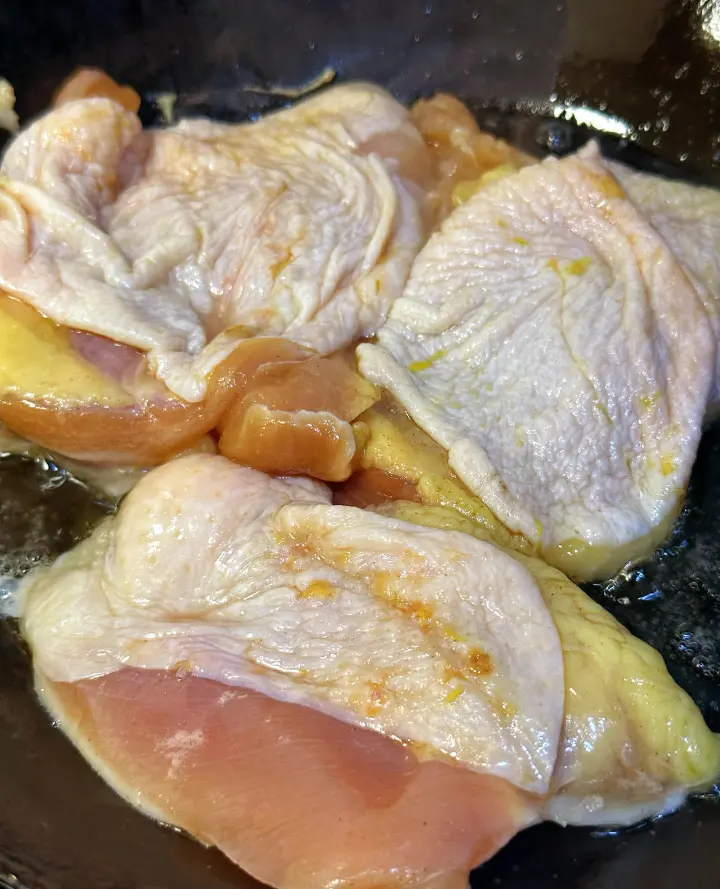 煎盐焗鸡排 第 1 步