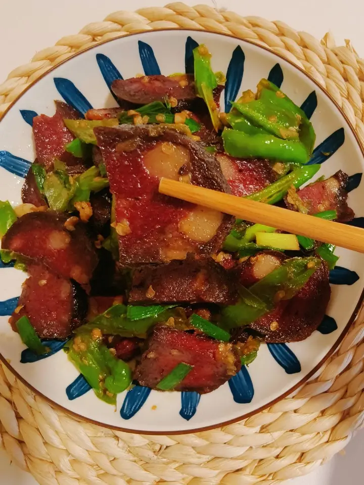 青椒炒猪血丸子 第 9 步