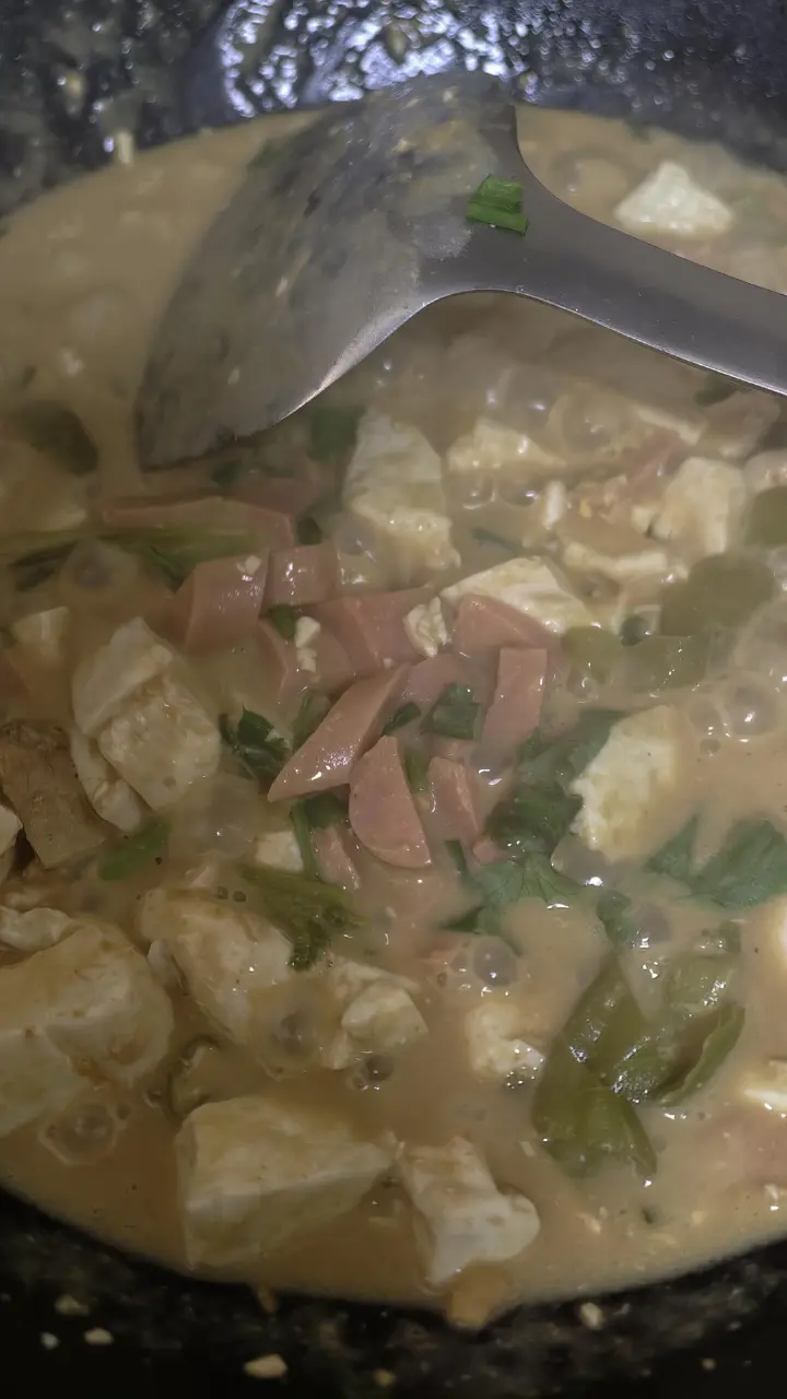 咸蛋黄烧豆腐 第 15 步
