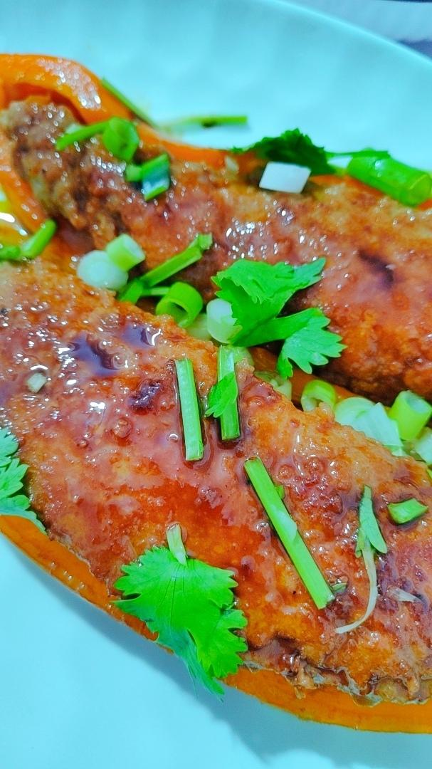彩椒酿肉 第 12 步