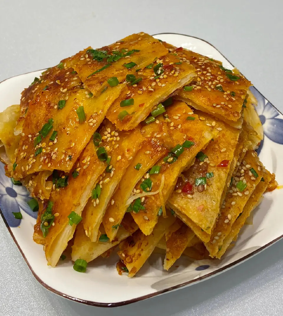 家庭版酱香饼成品图