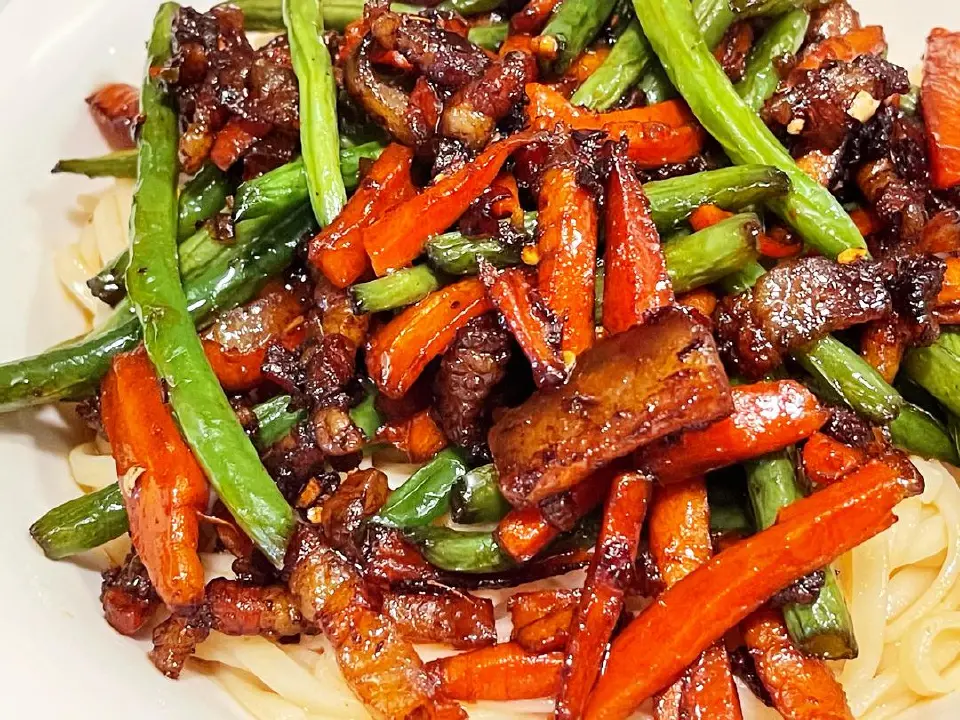 干煸四季豆成品图