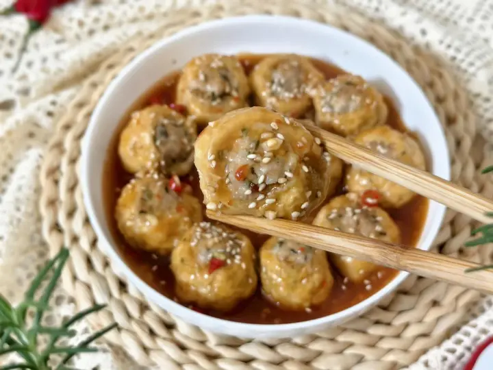 酸甜辣酿豆腐泡 第 11 步