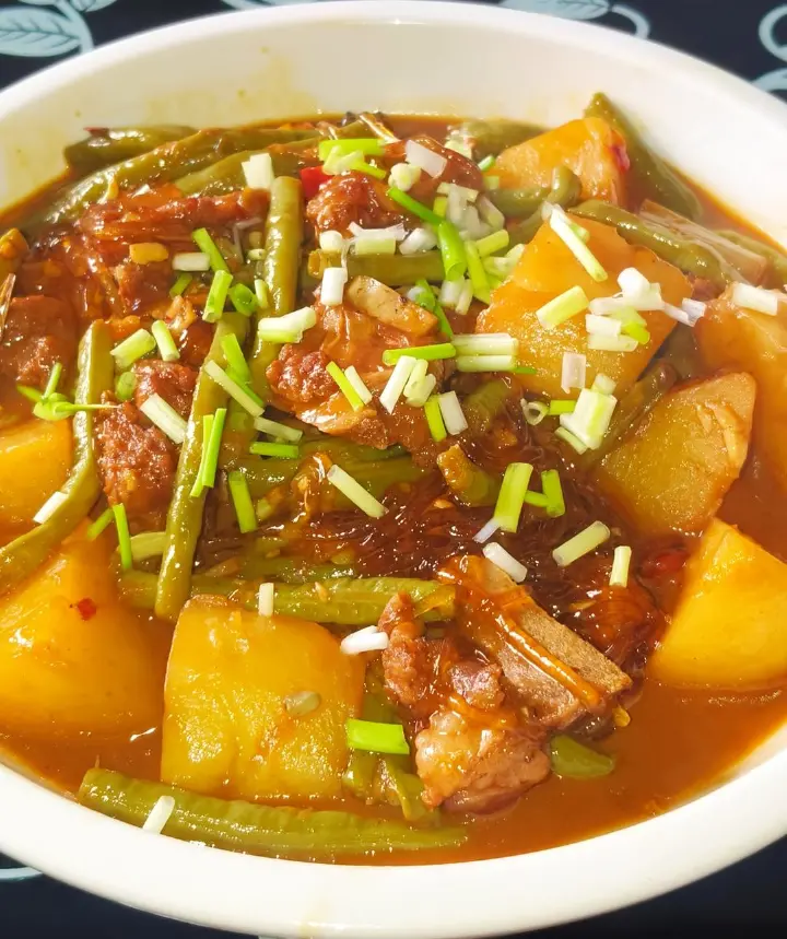 豆角烧排骨 第 3 步