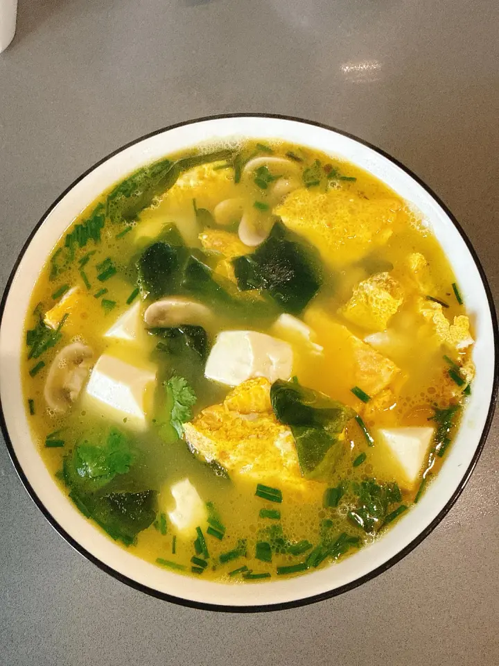裙带菜豆腐蛋花汤 第 22 步