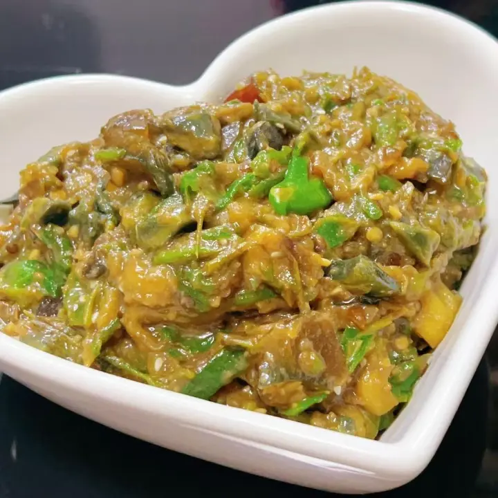 擂辣椒皮蛋茄子 第 14 步