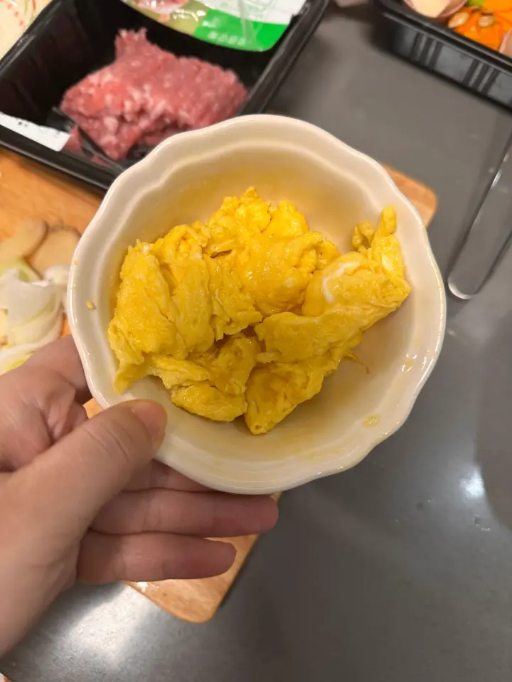 肉末青椒炒蛋 第 2 步
