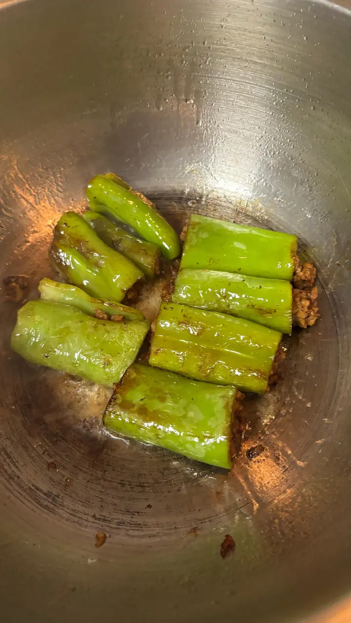 辣椒酿肉 第 3 步