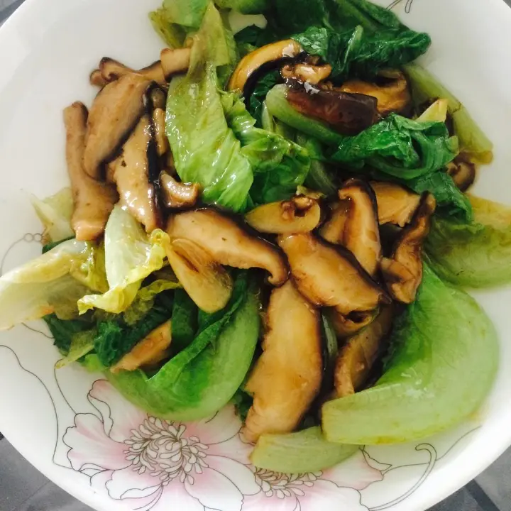 蚝油香菇生菜 第 3 步