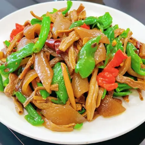 干豆角炒猪皮