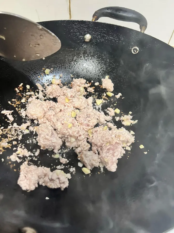 西红柿炒肉末 第 7 步