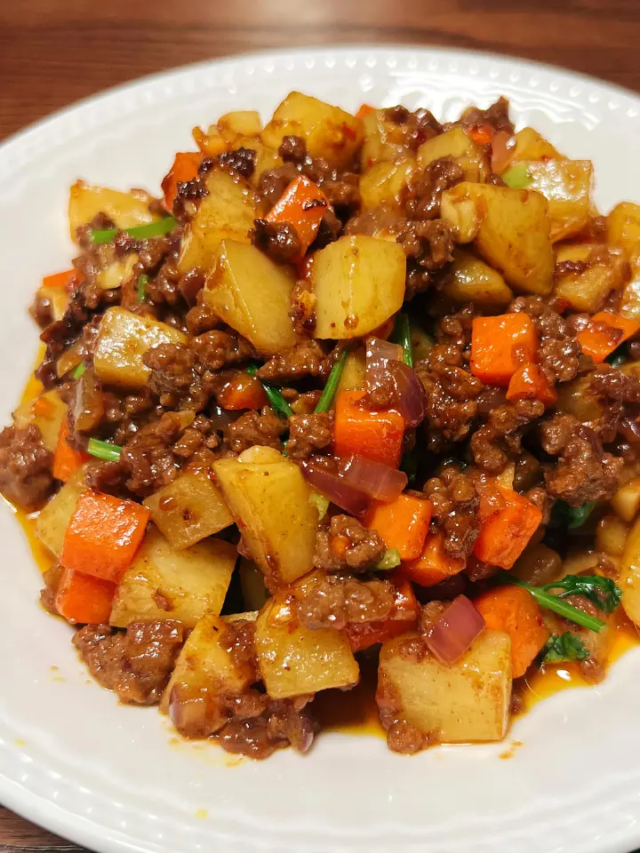辣咖喱牛肉碎 第 4 步