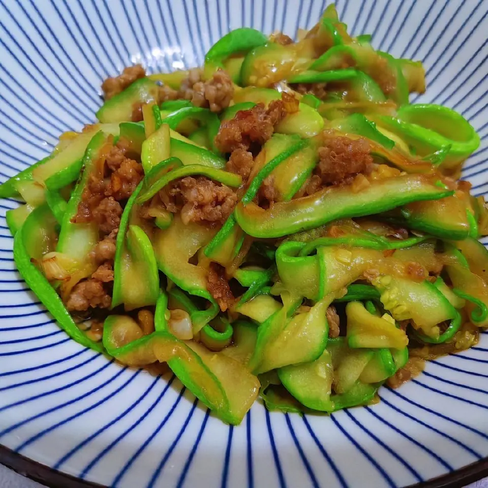肉末西葫芦成品图