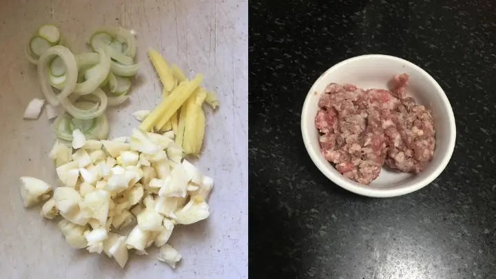 肉末豆泡 第 3 步