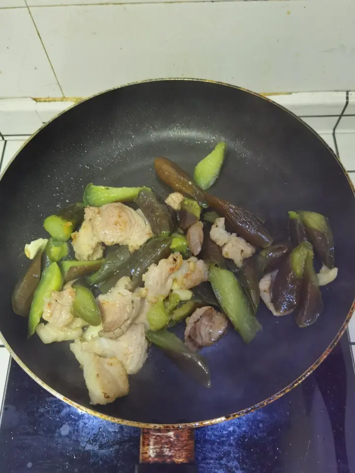 红烧茄子五花肉 第 8 步