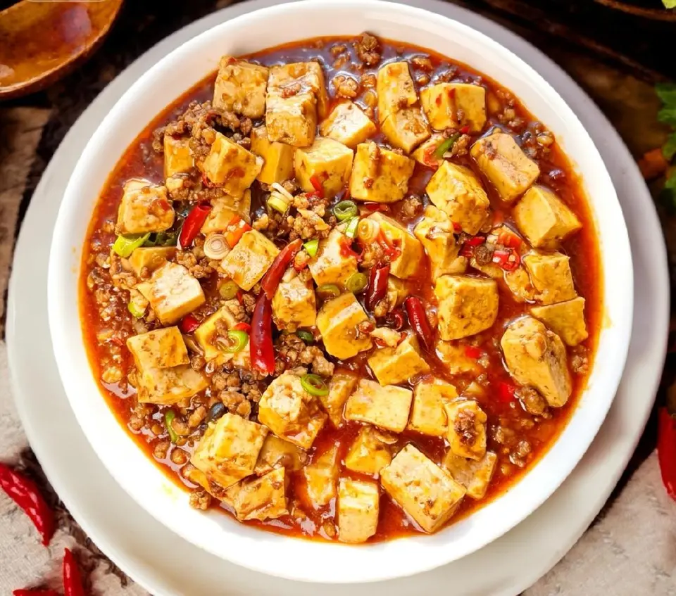 麻婆豆腐成品图