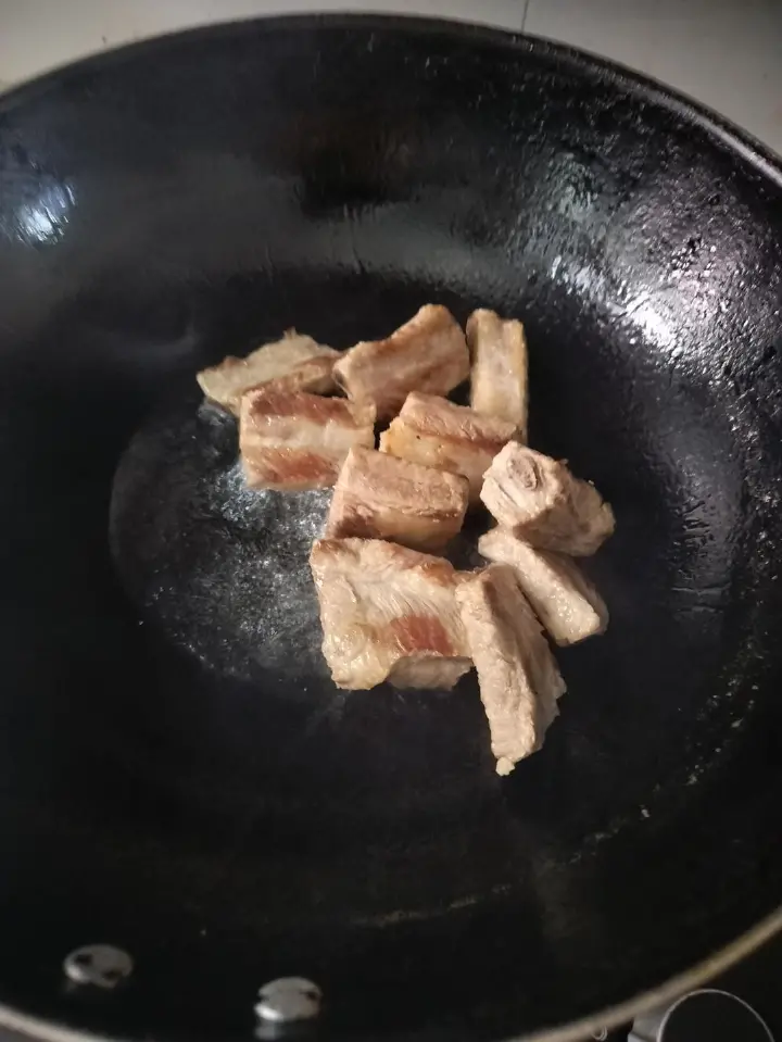 豆角炖排骨 第 1 步