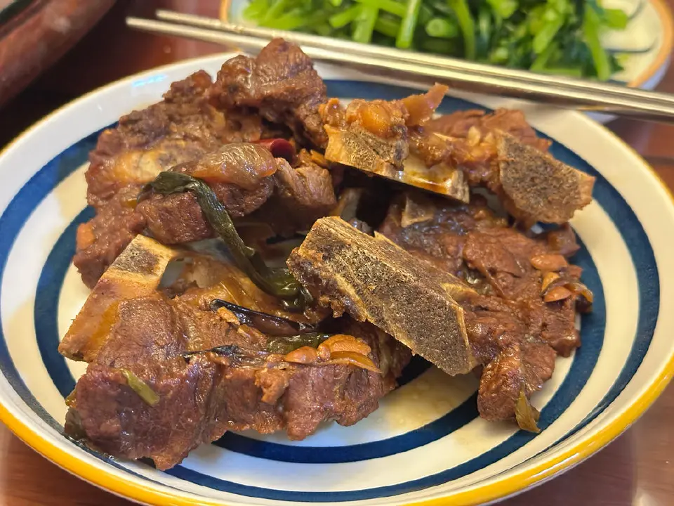 红烧牛蝎子成品图