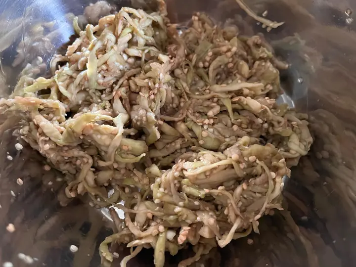 茄子鸡蛋饼 第 4 步